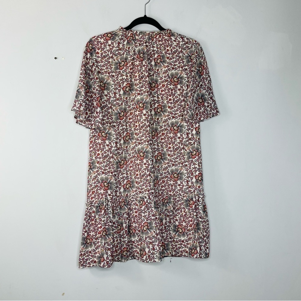 Loft Size Xs Chiffon Shift Flutter Sleeve Boho Mi… - image 6